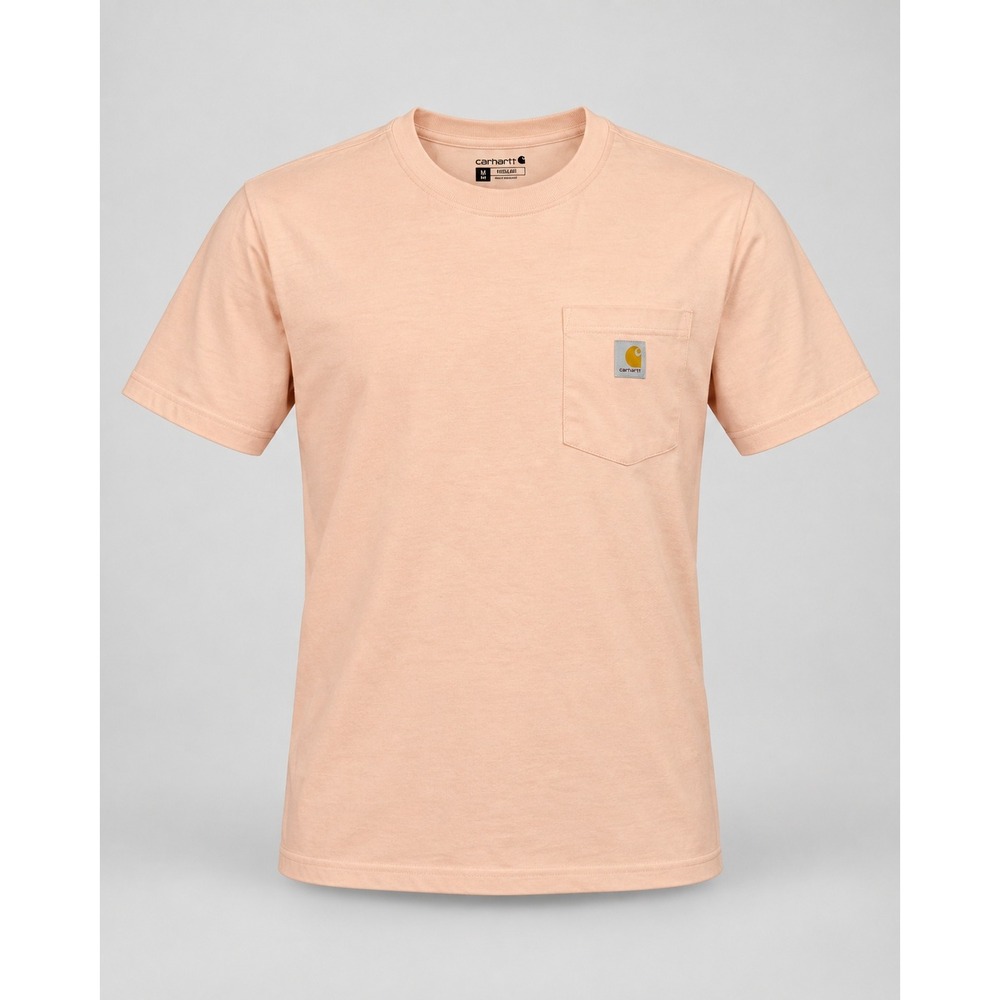 Carhartt Women's S Pink Loose Fit Heavyweight Pocket T-Shirt K87 Workwear Tee